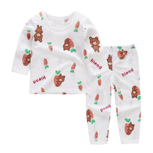 Cargar imagen en el visor de la galería, Cute Children&#39;s Autumn Pajamas Clothing Set Cartoon Boys &amp; Girls Sleepwear Suits Kids Long Sleeves Top + Pants Baby Home Clothes
