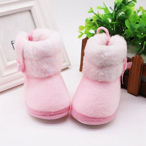 Warm Newborn Toddler Boots Winter First Walkers baby Girls Boys Shoes Soft Sole Fur Snow Booties for 0-18M