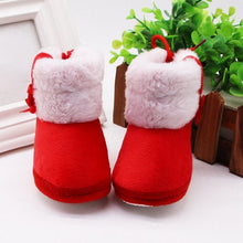 Carregar imagem no visualizador da galeria, Warm Newborn Toddler Boots Winter First Walkers baby Girls Boys Shoes Soft Sole Fur Snow Booties for 0-18M
