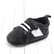 Carregar imagem no visualizador da galeria, New newborn baby boy shoes Pink stripe Patch Casual soft bottom non-slip breathable new born baby girls Infant toddler shoes
