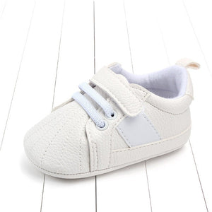 New newborn baby boy shoes Pink stripe Patch Casual soft bottom non-slip breathable new born baby girls Infant toddler shoes