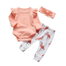 Carregar imagem no visualizador da galeria, Newborn Baby Boys Girls Clothes Daddy/Mummy Letter 3Pcs Outfits Set Long Sleeve T-shirt+Pants Infant Toddler Clothing Suit
