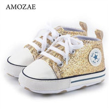 将图片加载到图库查看器，2020 New Arrival Baby Boys Girls Shoes Canvas Print First Walker Infant Toddler Anti-Slip Prewalker Indoor Shoe For Dropshipping
