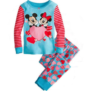 Autumn Children's Clothing Sets Sleepwear Clothes Kids Mickey Collection Pajamas Set Baby Girls Pijamas Minnie Pyjamas