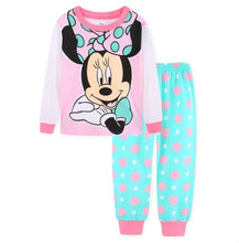 Cargar imagen en el visor de la galería, Autumn Children&#39;s Clothing Sets Sleepwear Clothes Kids Mickey Collection Pajamas Set Baby Girls Pijamas Minnie Pyjamas
