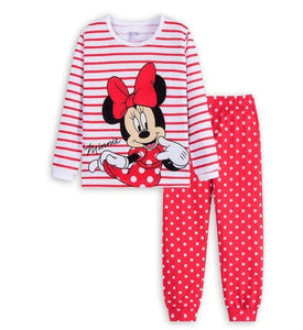 Autumn Children's Clothing Sets Sleepwear Clothes Kids Mickey Collection Pajamas Set Baby Girls Pijamas Minnie Pyjamas