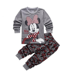 Autumn Children's Clothing Sets Sleepwear Clothes Kids Mickey Collection Pajamas Set Baby Girls Pijamas Minnie Pyjamas