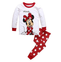 Cargar imagen en el visor de la galería, Autumn Children&#39;s Clothing Sets Sleepwear Clothes Kids Mickey Collection Pajamas Set Baby Girls Pijamas Minnie Pyjamas
