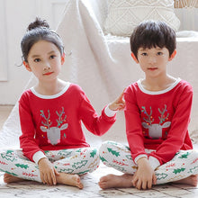 将图片加载到图库查看器，Baby Kids Pajamas Sets Cotton Boys Sleepwear Suit Autumn Girls Pajamas Long Sleeve Pijamas Tops+Pants 2pcs Children Clothing
