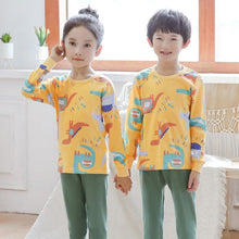 将图片加载到图库查看器，Baby Kids Pajamas Sets Cotton Boys Sleepwear Suit Autumn Girls Pajamas Long Sleeve Pijamas Tops+Pants 2pcs Children Clothing
