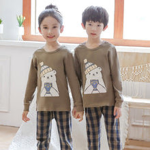 将图片加载到图库查看器，Baby Kids Pajamas Sets Cotton Boys Sleepwear Suit Autumn Girls Pajamas Long Sleeve Pijamas Tops+Pants 2pcs Children Clothing
