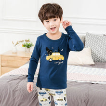 将图片加载到图库查看器，Baby Kids Pajamas Sets Cotton Boys Sleepwear Suit Autumn Girls Pajamas Long Sleeve Pijamas Tops+Pants 2pcs Children Clothing
