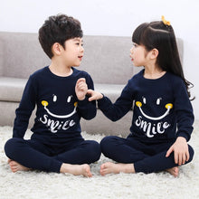 将图片加载到图库查看器，Baby Kids Pajamas Sets Cotton Boys Sleepwear Suit Autumn Girls Pajamas Long Sleeve Pijamas Tops+Pants 2pcs Children Clothing
