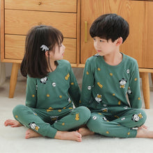 将图片加载到图库查看器，Baby Kids Pajamas Sets Cotton Boys Sleepwear Suit Autumn Girls Pajamas Long Sleeve Pijamas Tops+Pants 2pcs Children Clothing
