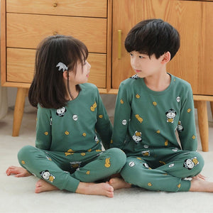 Baby Kids Pajamas Sets Cotton Boys Sleepwear Suit Autumn Girls Pajamas Long Sleeve Pijamas Tops+Pants 2pcs Children Clothing