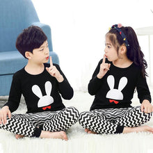 将图片加载到图库查看器，Baby Kids Pajamas Sets Cotton Boys Sleepwear Suit Autumn Girls Pajamas Long Sleeve Pijamas Tops+Pants 2pcs Children Clothing
