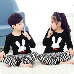 Baby Kids Pajamas Sets Cotton Boys Sleepwear Suit Autumn Girls Pajamas Long Sleeve Pijamas Tops+Pants 2pcs Children Clothing