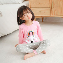 将图片加载到图库查看器，Baby Kids Pajamas Sets Cotton Boys Sleepwear Suit Autumn Girls Pajamas Long Sleeve Pijamas Tops+Pants 2pcs Children Clothing
