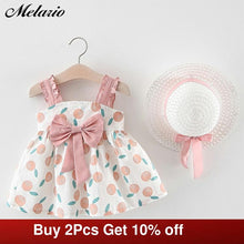 Carregar imagem no visualizador da galeria, Melario Baby Girls Clothing 2020 Baby Girl Clothes Set Outfit Baby Boho Style Summer Beach Outfit Clothe Tops + Pants + Hat
