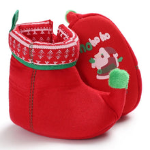 Cargar imagen en el visor de la galería, 2020 New Christmas Baby Shoes Baby Boys Girls Winter Warm Santa Claus First Walkers Cute Xmas Baby Boots DS9
