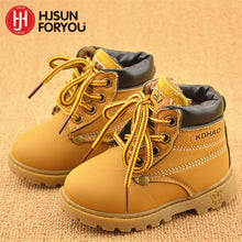 Cargar imagen en el visor de la galería, 2020 Winter Children&#39;s Boots Girls Boys Plush Martin Boots Casual Warm Ankle Shoes Kids Fashion Sneakers Baby Snow Boots
