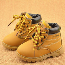 Cargar imagen en el visor de la galería, 2020 Winter Children&#39;s Boots Girls Boys Plush Martin Boots Casual Warm Ankle Shoes Kids Fashion Sneakers Baby Snow Boots
