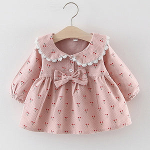 Melario Newborn Baby Girl Dress Autumn Princess Dresses for Kids Dress Cartoon Baby Dress With Bag Infant Clothing Toddler Dress