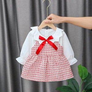 Melario Newborn Baby Girl Dress Autumn Princess Dresses for Kids Dress Cartoon Baby Dress With Bag Infant Clothing Toddler Dress