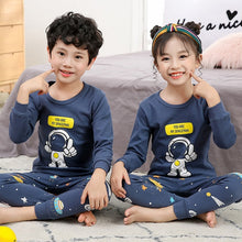 将图片加载到图库查看器，Baby Kids Pajamas Sets Cotton Boys Sleepwear Suit Autumn Girls Pajamas Long Sleeve Pijamas Tops+Pants 2pcs Children Clothing
