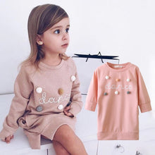 Cargar imagen en el visor de la galería, Bear Leader Girls Dress New Brand Baby Girls Blouse Rabbit Ears Hooded Ruched Long Sleeve Children Clothing Dress Girls Clothes
