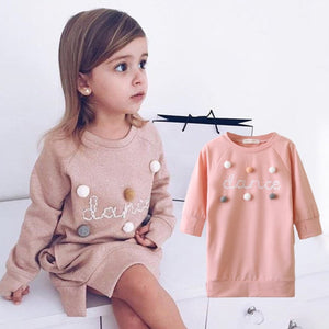 Bear Leader Girls Dress New Brand Baby Girls Blouse Rabbit Ears Hooded Ruched Long Sleeve Children Clothing Dress Girls Clothes