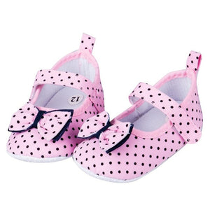 Emmababy Infant Baby Girl Shoes Bowknot Anti-Slip Soft Sole Hook First Walkers Toddler Infant Baby Girl Kids Shoes 0-18M 3 Color