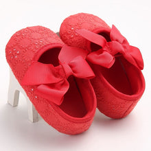 Cargar imagen en el visor de la galería, Emmababy Infant Baby Girl Shoes Bowknot Anti-Slip Soft Sole Hook First Walkers Toddler Infant Baby Girl Kids Shoes 0-18M 3 Color
