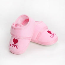 Carregar imagem no visualizador da galeria, Newborn Baby Shoes Boy Girl Solid Toddler First Walkers Booties Cotton Comfort Soft Anti-slip Warm Infant Crib Shoes
