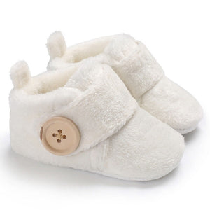 Newborn Baby Shoes Boy Girl Solid Toddler First Walkers Booties Cotton Comfort Soft Anti-slip Warm Infant Crib Shoes