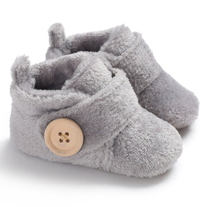 Newborn Baby Shoes Boy Girl Solid Toddler First Walkers Booties Cotton Comfort Soft Anti-slip Warm Infant Crib Shoes