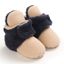 Carregar imagem no visualizador da galeria, Newborn Baby Shoes Boy Girl Solid Toddler First Walkers Booties Cotton Comfort Soft Anti-slip Warm Infant Crib Shoes
