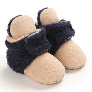 Newborn Baby Shoes Boy Girl Solid Toddler First Walkers Booties Cotton Comfort Soft Anti-slip Warm Infant Crib Shoes