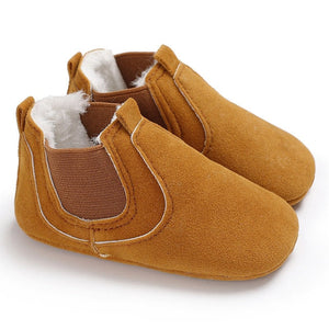 Newborn Baby Shoes Boy Girl Solid Toddler First Walkers Booties Cotton Comfort Soft Anti-slip Warm Infant Crib Shoes