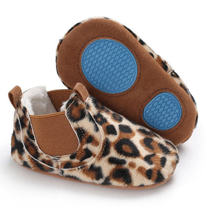 Newborn Baby Shoes Boy Girl Solid Toddler First Walkers Booties Cotton Comfort Soft Anti-slip Warm Infant Crib Shoes