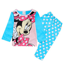 Cargar imagen en el visor de la galería, Autumn Children&#39;s Clothing Sets Sleepwear Clothes Kids Mickey Collection Pajamas Set Baby Girls Pijamas Minnie Pyjamas
