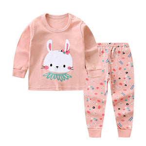 Unisex 2Pcs/set 6M-5T cotton underwear set pants boy babies home pajamas winter baby clothing thanksgiving baby Girl Baby's Sets