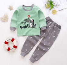 Carregar imagem no visualizador da galeria, Unisex 2Pcs/set 6M-5T cotton underwear set pants boy babies home pajamas winter baby clothing thanksgiving baby Girl Baby&#39;s Sets
