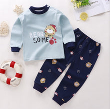 Carregar imagem no visualizador da galeria, Unisex 2Pcs/set 6M-5T cotton underwear set pants boy babies home pajamas winter baby clothing thanksgiving baby Girl Baby&#39;s Sets
