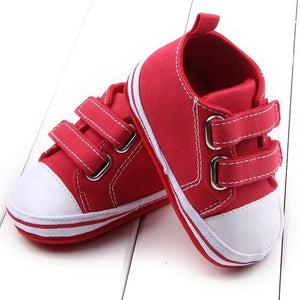 WEIXINBUY Canvas Baby Shoes Newborn Boy Girl Sneakers First Walkers Infant Toddler Soft Bottom Anti Slip Sneakers For 0-12M