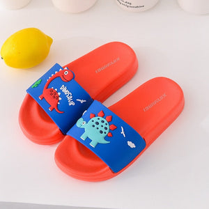 2020 New Cute Kids Slippers Dinosaur Children Baby Home Slippers Waterproof Breathable Non-slip Boys Girls Home Shoes