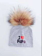 Cargar imagen en el visor de la galería, girl newborn cotton hats baby pom pom photo props i love mama papa children&#39;s kids hat  boy toddler girl cap bonnet infant hats
