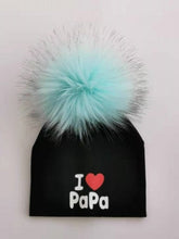 Cargar imagen en el visor de la galería, girl newborn cotton hats baby pom pom photo props i love mama papa children&#39;s kids hat  boy toddler girl cap bonnet infant hats
