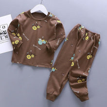 Cargar imagen en el visor de la galería, Autumn Pajamas For Children Long Sleeve Cotton Blend Suit Cartoon Animal Clothing Baby Pyjamas Set Sleepwear Free Octopus Dolls
