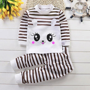 Autumn Pajamas For Children Long Sleeve Cotton Blend Suit Cartoon Animal Clothing Baby Pyjamas Set Sleepwear Free Octopus Dolls